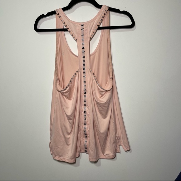 Under Armour Women's pink Training razer back knockout workout tank top in L - Picture 8 of 8